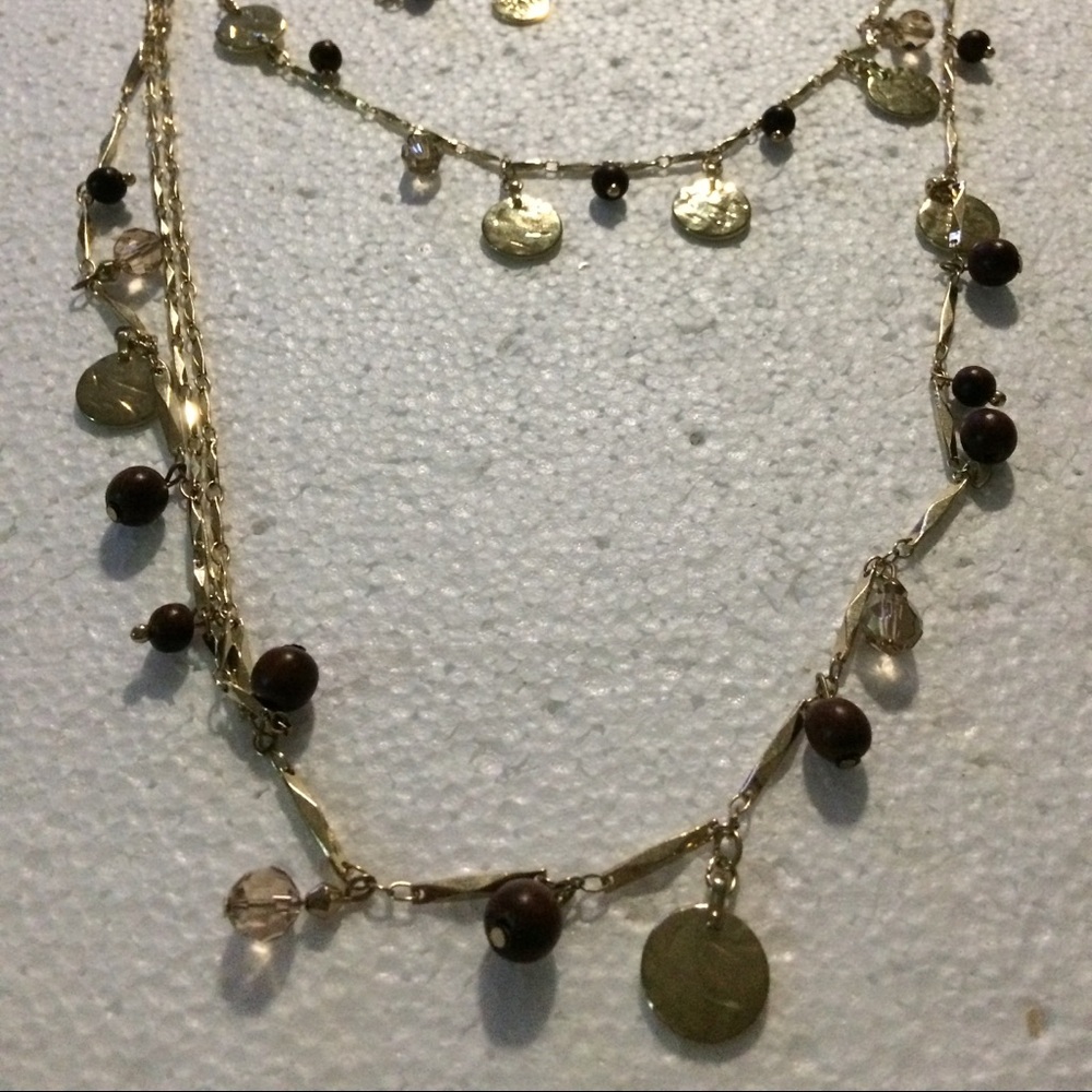 Vintage W HH M 3 strand necklace